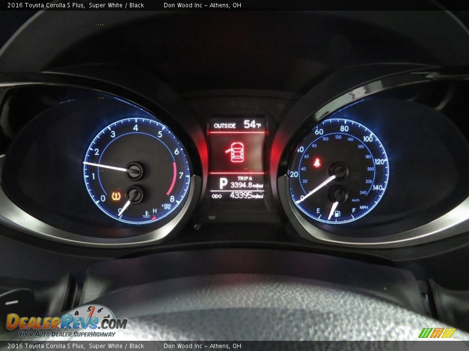 2016 Toyota Corolla S Plus Super White / Black Photo #28