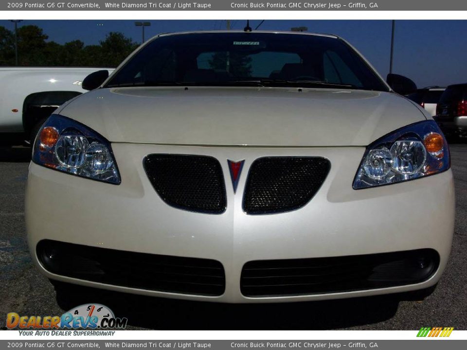 2009 Pontiac G6 GT Convertible White Diamond Tri Coat / Light Taupe Photo #3