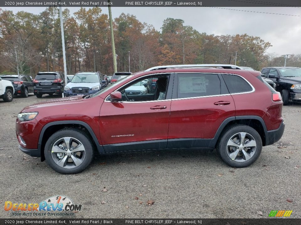 2020 Jeep Cherokee Limited 4x4 Velvet Red Pearl / Black Photo #3