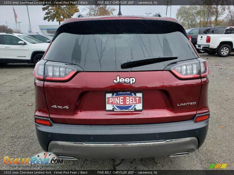 2020 Jeep Cherokee Limited 4x4 Velvet Red Pearl / Black Photo #5