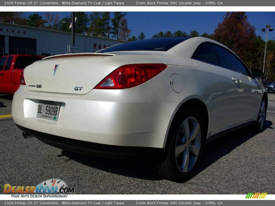 2009 Pontiac G6 GT Convertible White Diamond Tri Coat / Light Taupe Photo #5