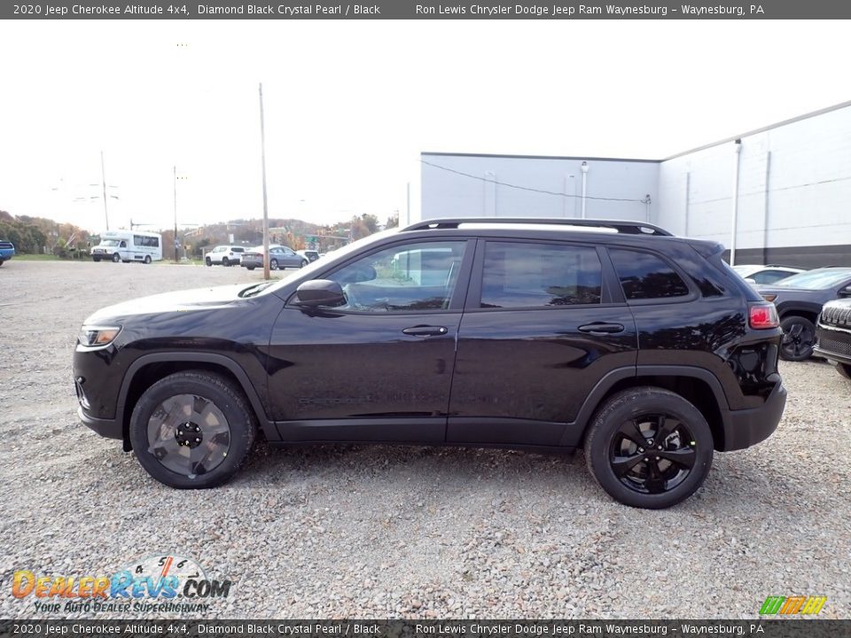 2020 Jeep Cherokee Altitude 4x4 Diamond Black Crystal Pearl / Black Photo #2