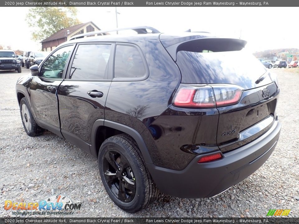 2020 Jeep Cherokee Altitude 4x4 Diamond Black Crystal Pearl / Black Photo #3