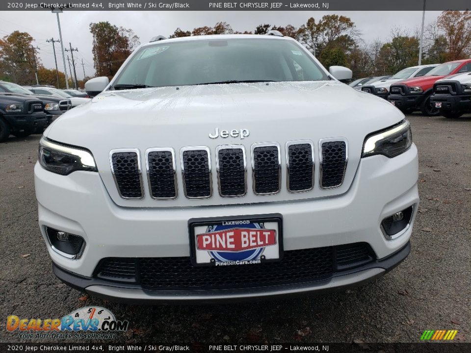 2020 Jeep Cherokee Limited 4x4 Bright White / Ski Gray/Black Photo #2