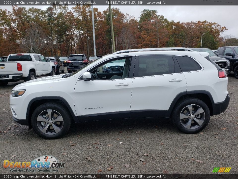 2020 Jeep Cherokee Limited 4x4 Bright White / Ski Gray/Black Photo #3