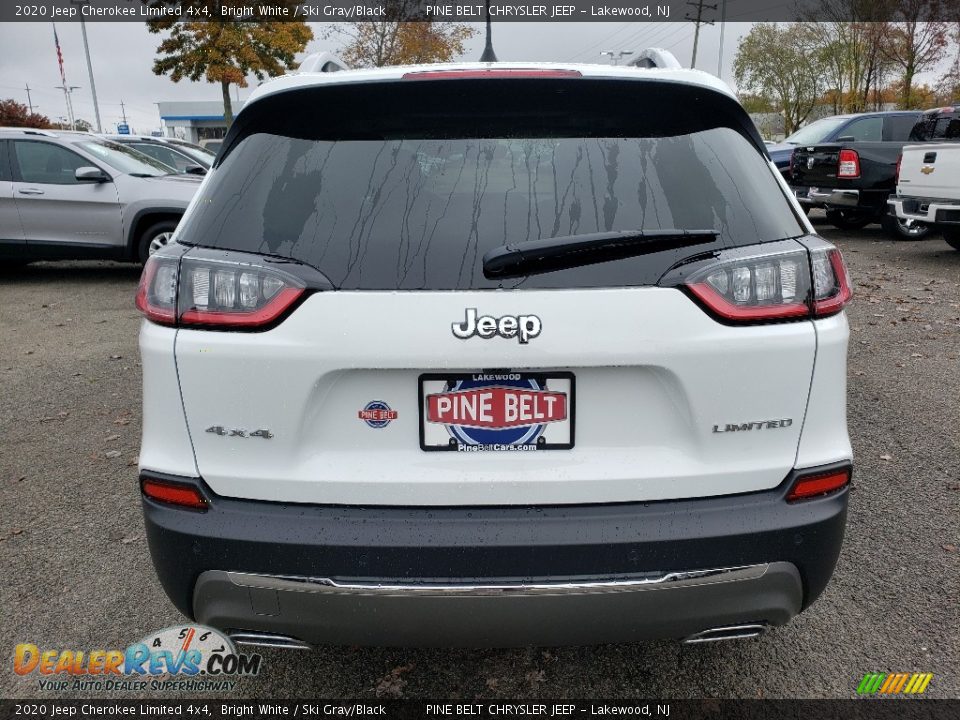 2020 Jeep Cherokee Limited 4x4 Bright White / Ski Gray/Black Photo #5