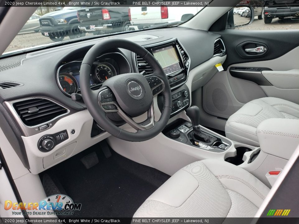 2020 Jeep Cherokee Limited 4x4 Bright White / Ski Gray/Black Photo #7