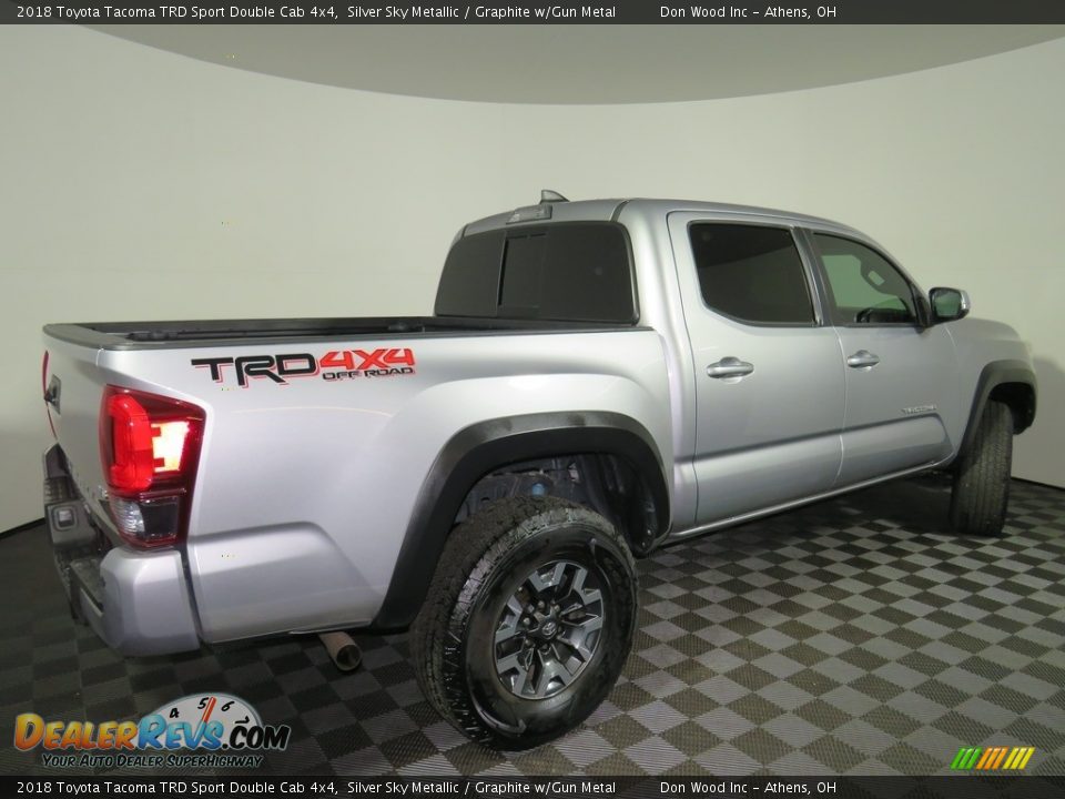 2018 Toyota Tacoma TRD Sport Double Cab 4x4 Silver Sky Metallic / Graphite w/Gun Metal Photo #14