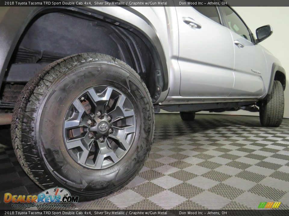 2018 Toyota Tacoma TRD Sport Double Cab 4x4 Silver Sky Metallic / Graphite w/Gun Metal Photo #15