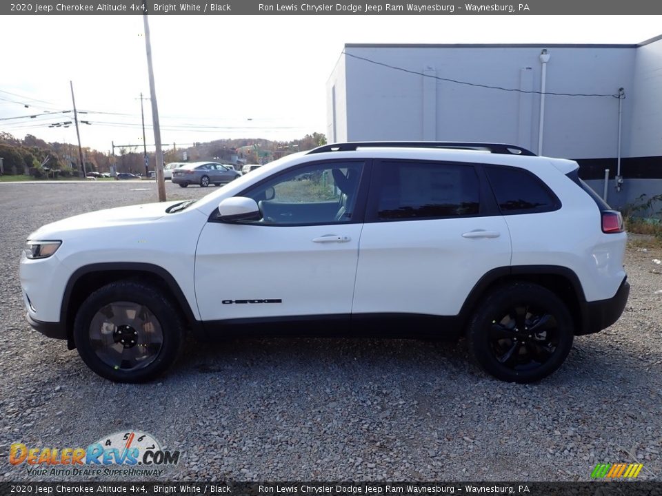 2020 Jeep Cherokee Altitude 4x4 Bright White / Black Photo #2