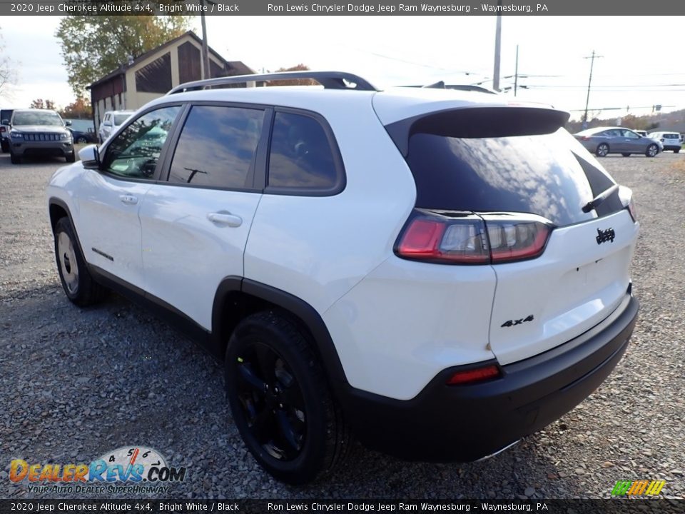 2020 Jeep Cherokee Altitude 4x4 Bright White / Black Photo #3