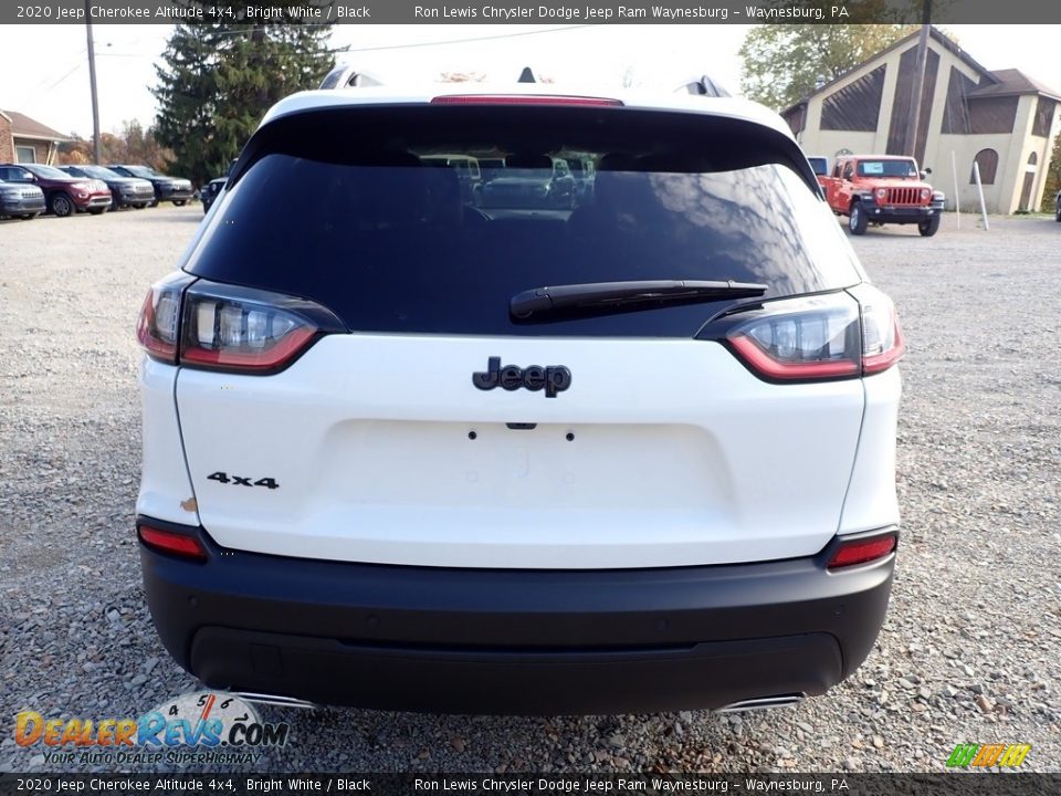 2020 Jeep Cherokee Altitude 4x4 Bright White / Black Photo #4