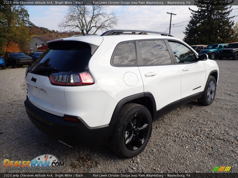 2020 Jeep Cherokee Altitude 4x4 Bright White / Black Photo #5
