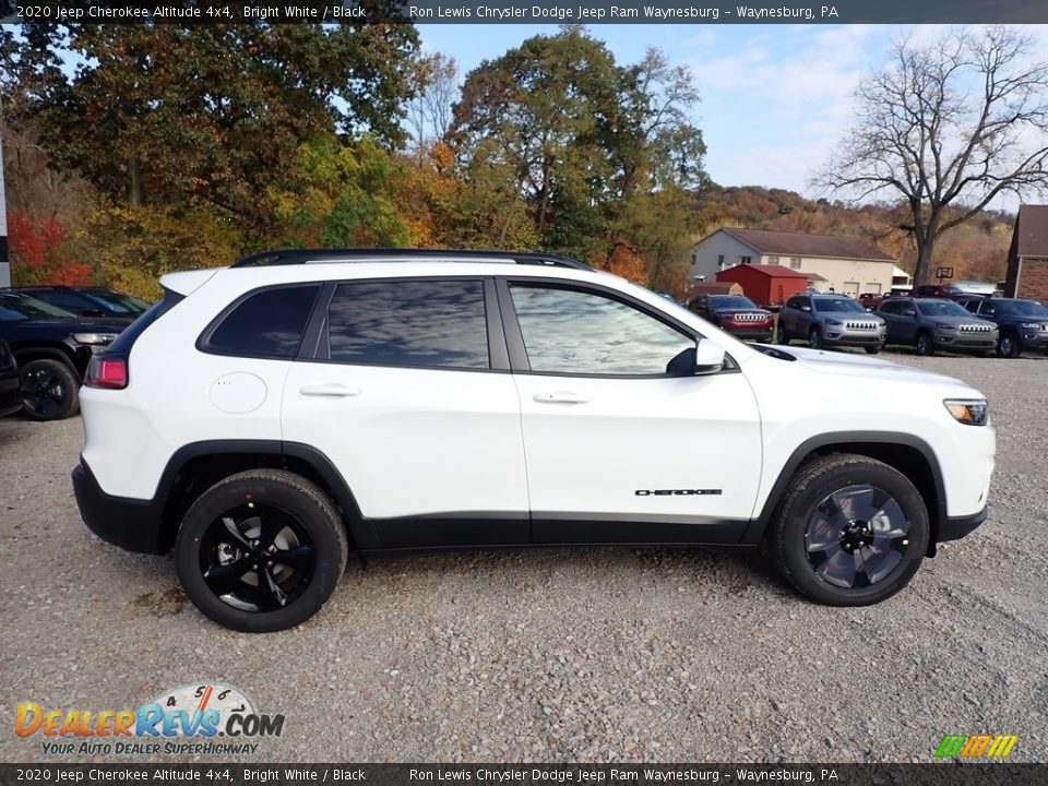 2020 Jeep Cherokee Altitude 4x4 Bright White / Black Photo #6