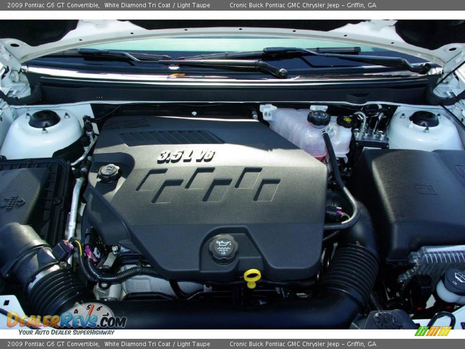 2009 Pontiac G6 GT Convertible White Diamond Tri Coat / Light Taupe Photo #9