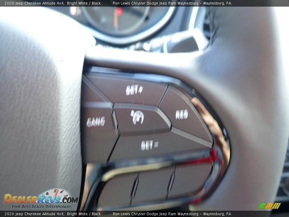 2020 Jeep Cherokee Altitude 4x4 Bright White / Black Photo #19