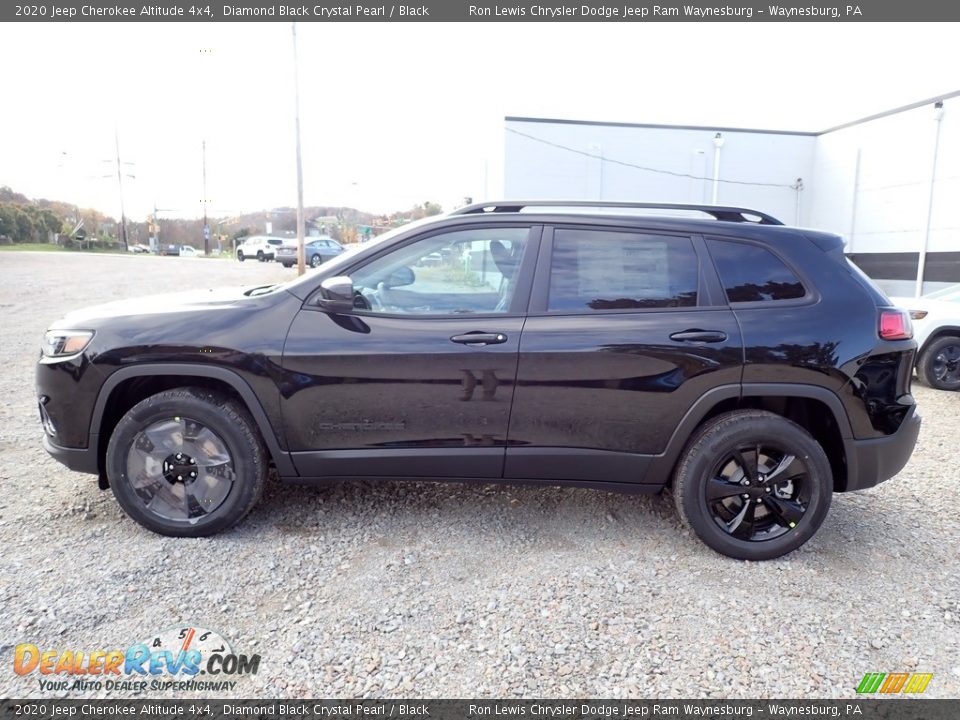 2020 Jeep Cherokee Altitude 4x4 Diamond Black Crystal Pearl / Black Photo #2