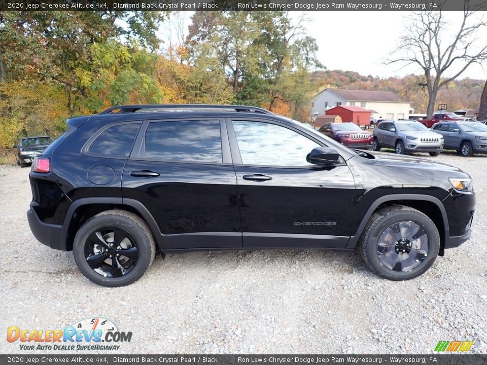 2020 Jeep Cherokee Altitude 4x4 Diamond Black Crystal Pearl / Black Photo #6