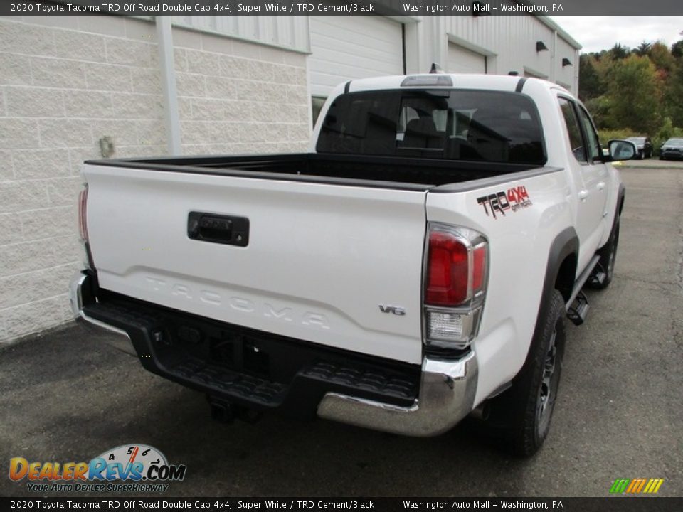 2020 Toyota Tacoma TRD Off Road Double Cab 4x4 Super White / TRD Cement/Black Photo #3