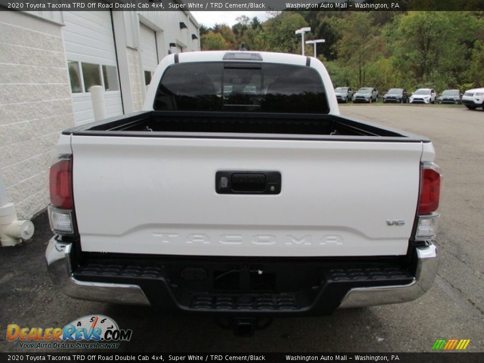 2020 Toyota Tacoma TRD Off Road Double Cab 4x4 Super White / TRD Cement/Black Photo #4