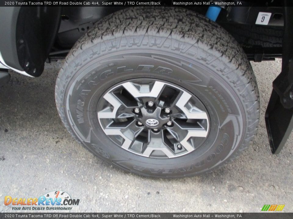 2020 Toyota Tacoma TRD Off Road Double Cab 4x4 Super White / TRD Cement/Black Photo #8
