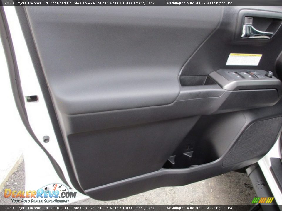 2020 Toyota Tacoma TRD Off Road Double Cab 4x4 Super White / TRD Cement/Black Photo #13