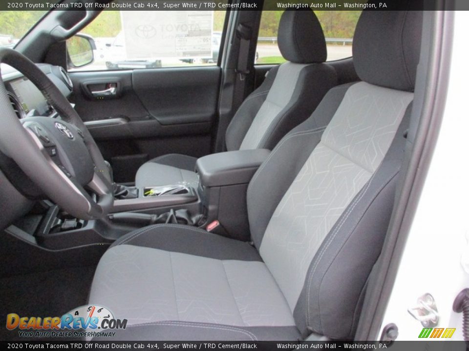 2020 Toyota Tacoma TRD Off Road Double Cab 4x4 Super White / TRD Cement/Black Photo #14