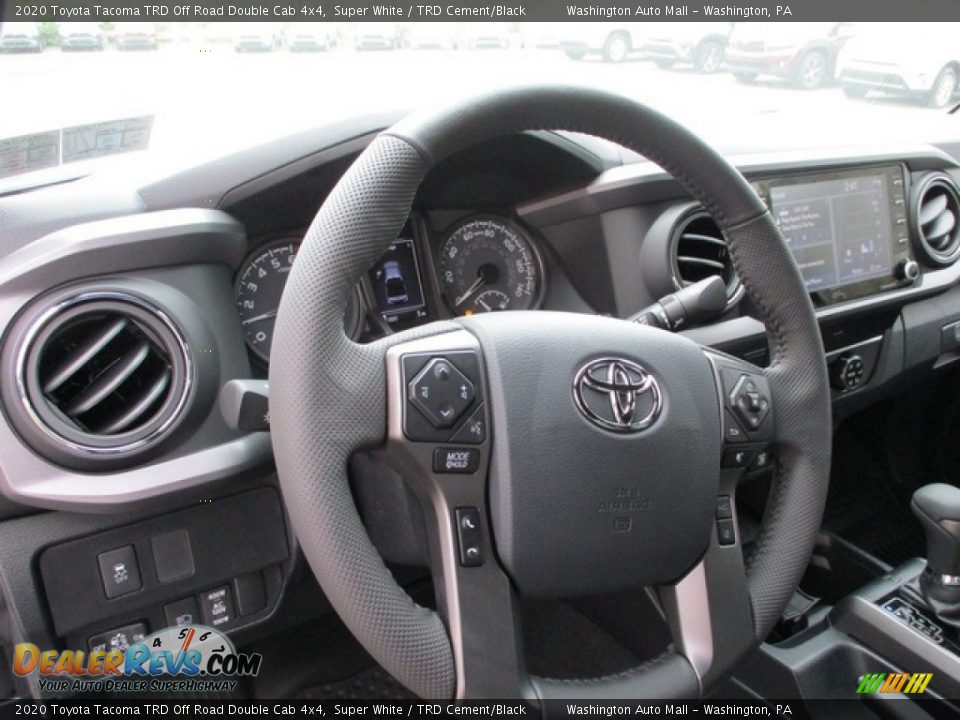 2020 Toyota Tacoma TRD Off Road Double Cab 4x4 Super White / TRD Cement/Black Photo #16