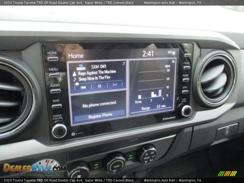 2020 Toyota Tacoma TRD Off Road Double Cab 4x4 Super White / TRD Cement/Black Photo #17