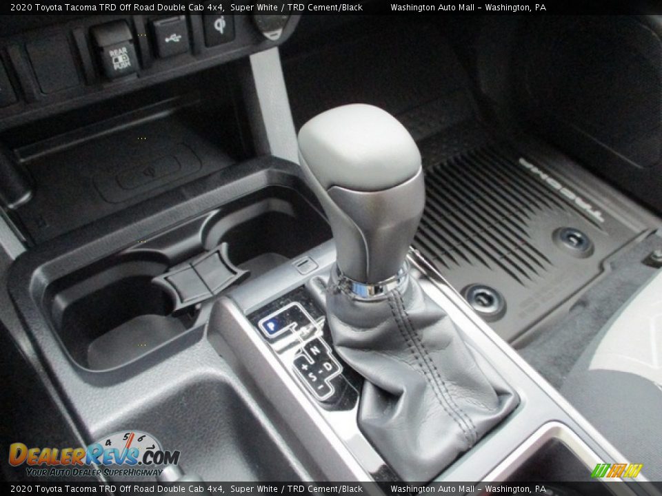 2020 Toyota Tacoma TRD Off Road Double Cab 4x4 Super White / TRD Cement/Black Photo #19
