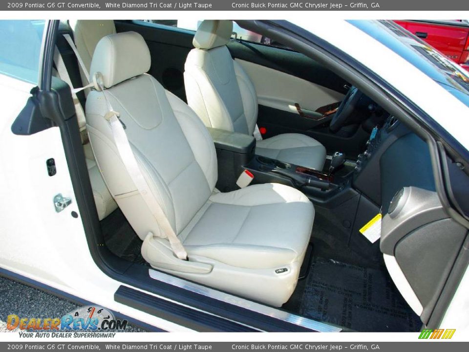 2009 Pontiac G6 GT Convertible White Diamond Tri Coat / Light Taupe Photo #12