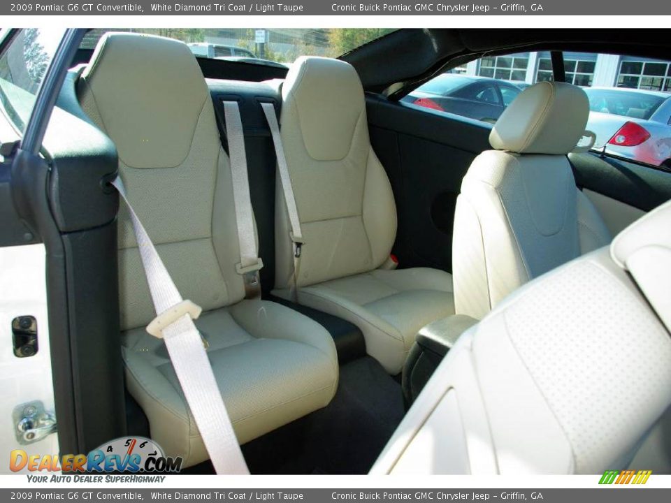 2009 Pontiac G6 GT Convertible White Diamond Tri Coat / Light Taupe Photo #13