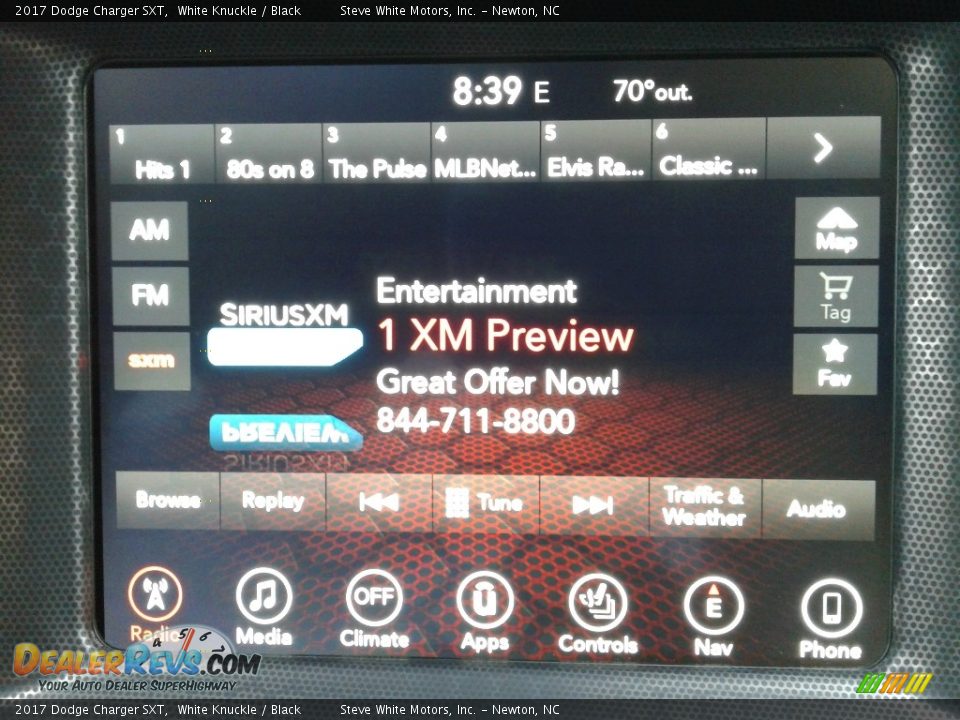 2017 Dodge Charger SXT White Knuckle / Black Photo #22