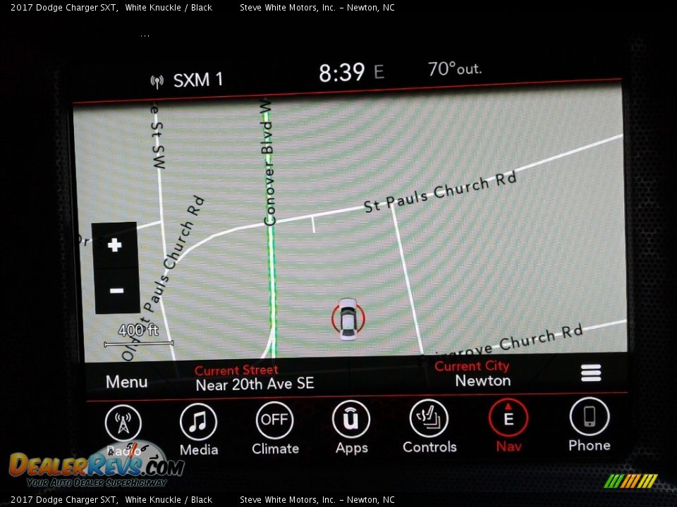 2017 Dodge Charger SXT White Knuckle / Black Photo #25