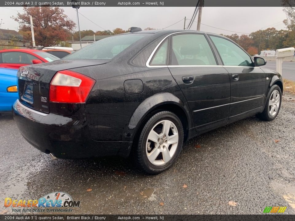 2004 Audi A4 3.0 quattro Sedan Brilliant Black / Ebony Photo #3