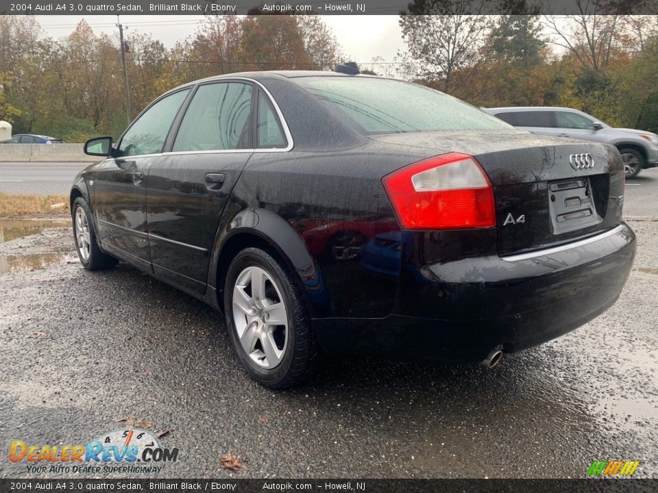 2004 Audi A4 3.0 quattro Sedan Brilliant Black / Ebony Photo #5