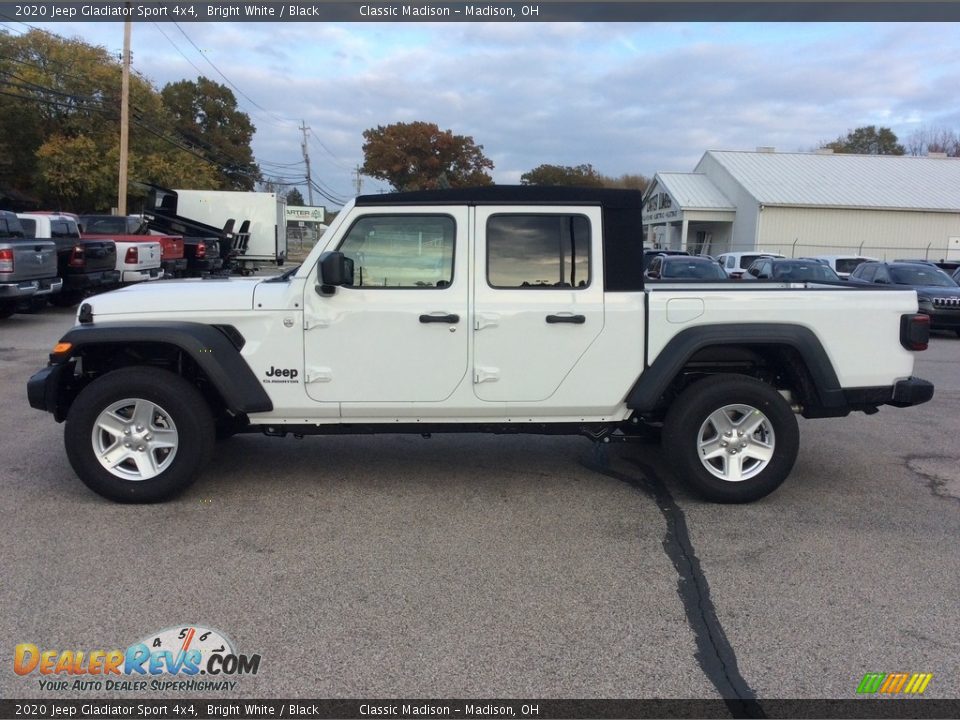 2020 Jeep Gladiator Sport 4x4 Bright White / Black Photo #6