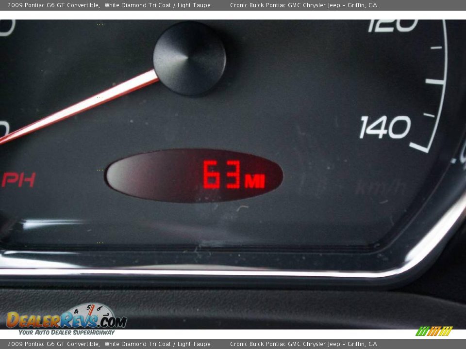 2009 Pontiac G6 GT Convertible White Diamond Tri Coat / Light Taupe Photo #17