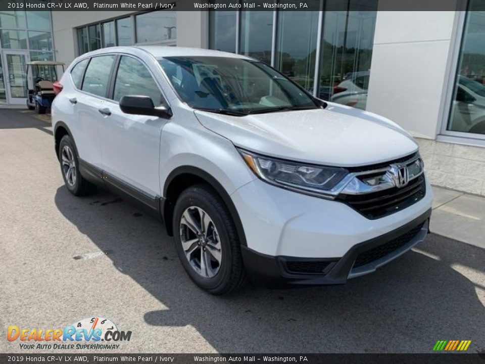 2019 Honda CR-V LX AWD Platinum White Pearl / Ivory Photo #2