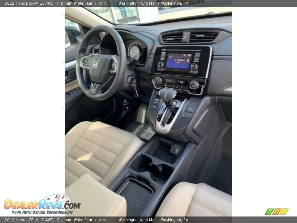 2019 Honda CR-V LX AWD Platinum White Pearl / Ivory Photo #28