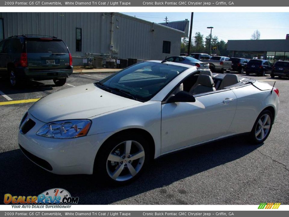 2009 Pontiac G6 GT Convertible White Diamond Tri Coat / Light Taupe Photo #20