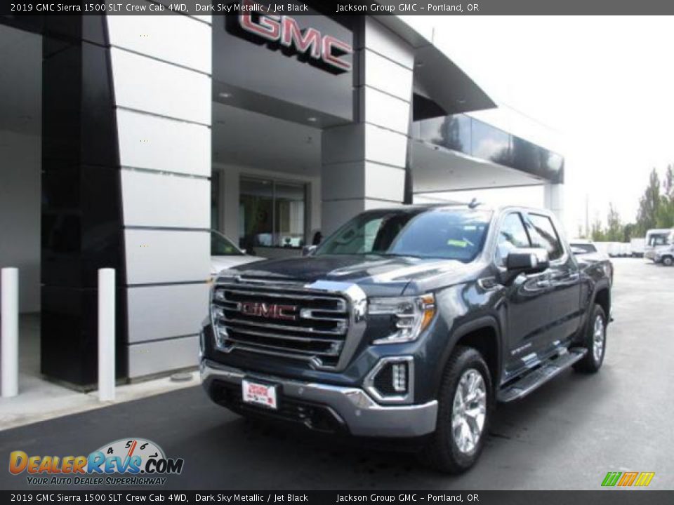 2019 GMC Sierra 1500 SLT Crew Cab 4WD Dark Sky Metallic / Jet Black Photo #1