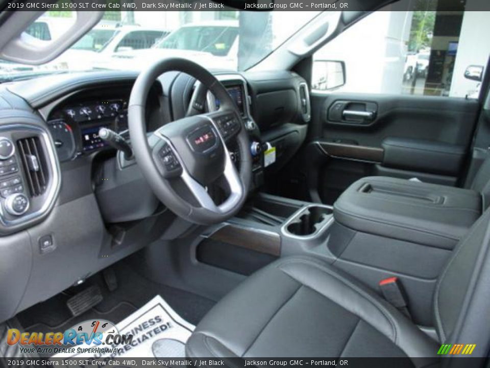 2019 GMC Sierra 1500 SLT Crew Cab 4WD Dark Sky Metallic / Jet Black Photo #3