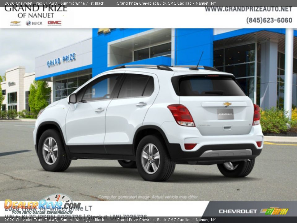 2020 Chevrolet Trax LT AWD Summit White / Jet Black Photo #3