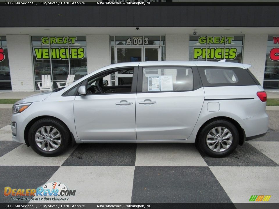 2019 Kia Sedona L Silky Silver / Dark Graphite Photo #1