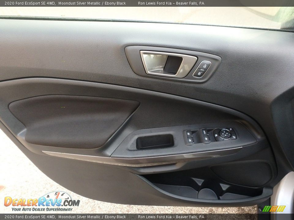 2020 Ford EcoSport SE 4WD Moondust Silver Metallic / Ebony Black Photo #17
