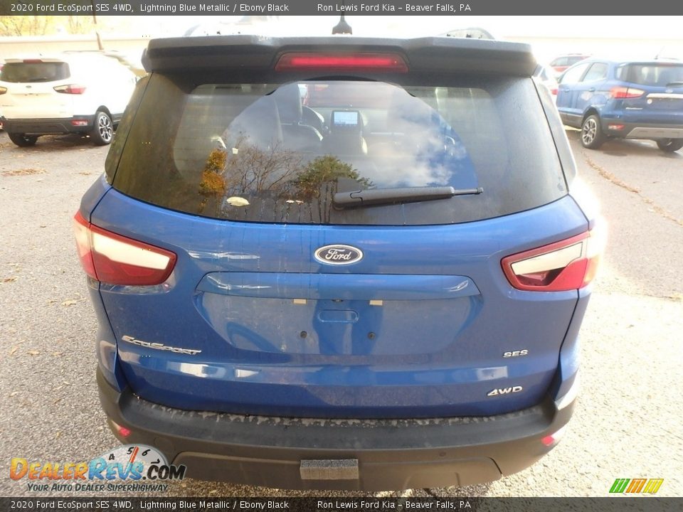 2020 Ford EcoSport SES 4WD Lightning Blue Metallic / Ebony Black Photo #4