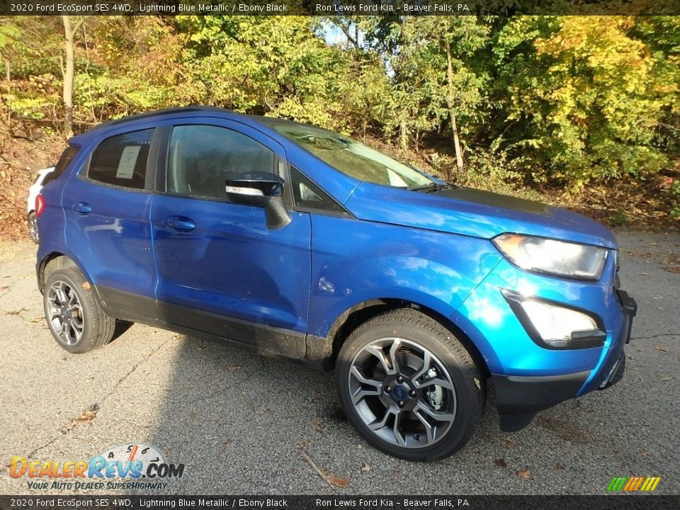 2020 Ford EcoSport SES 4WD Lightning Blue Metallic / Ebony Black Photo #9