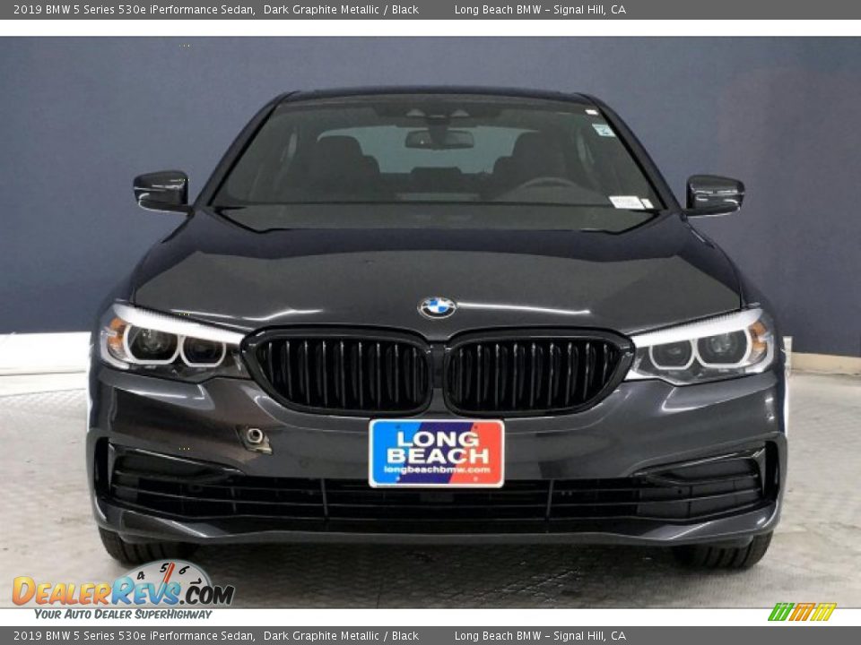 2019 BMW 5 Series 530e iPerformance Sedan Dark Graphite Metallic / Black Photo #2