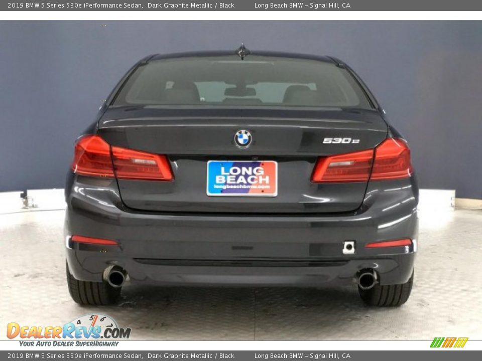 2019 BMW 5 Series 530e iPerformance Sedan Dark Graphite Metallic / Black Photo #3